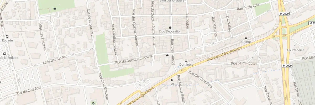 Plan du 10 Rue du Docteur Claussat à Clermont-Ferrand