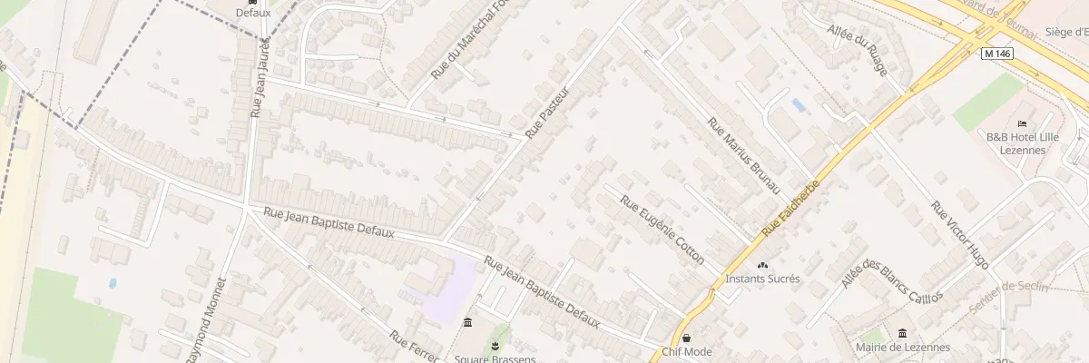 Plan du 14 Rue Pasteur à Lezennes