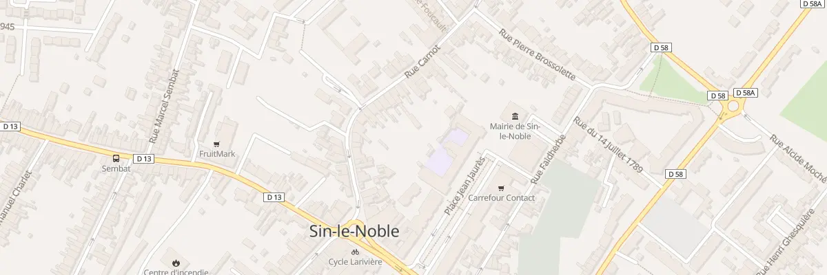 Plan du 166 Rue Carnot à Sin-le-Noble