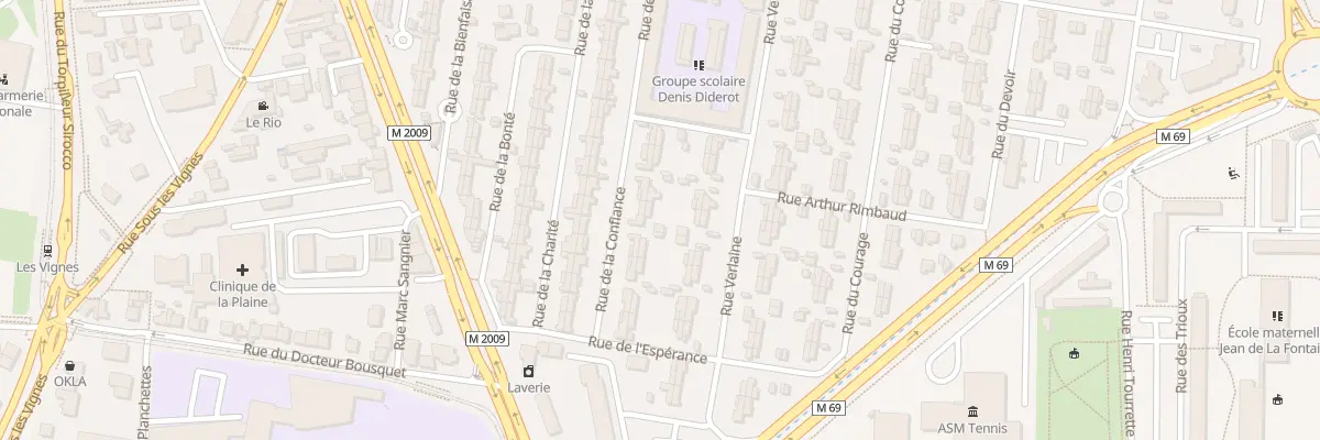 Plan du 16 Rue de la Confiance à Clermont-Ferrand