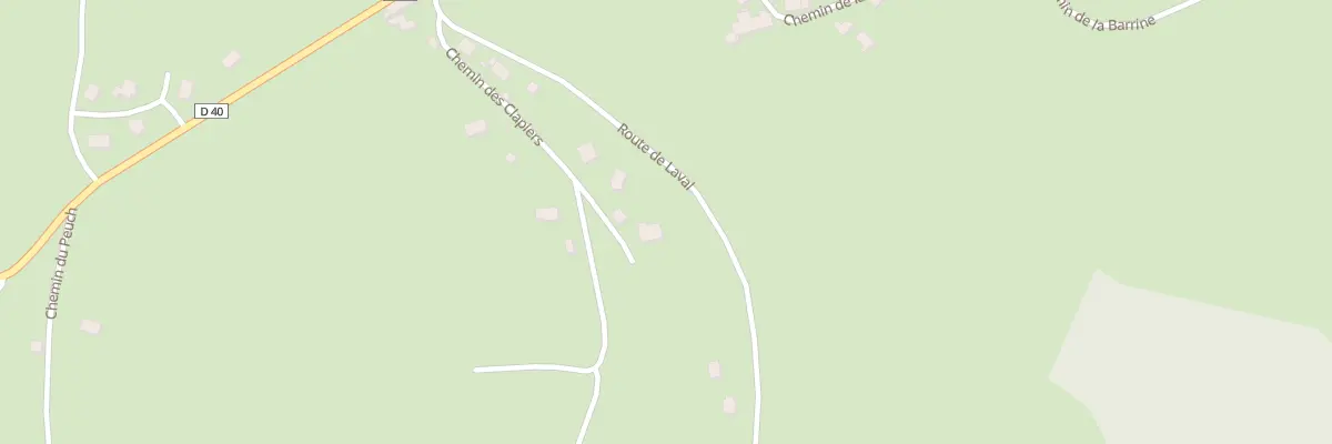 Plan du 6040 Clapiers à Alleuze