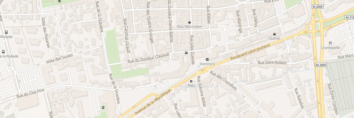Plan du 5 Rue du Docteur Claussat à Clermont-Ferrand