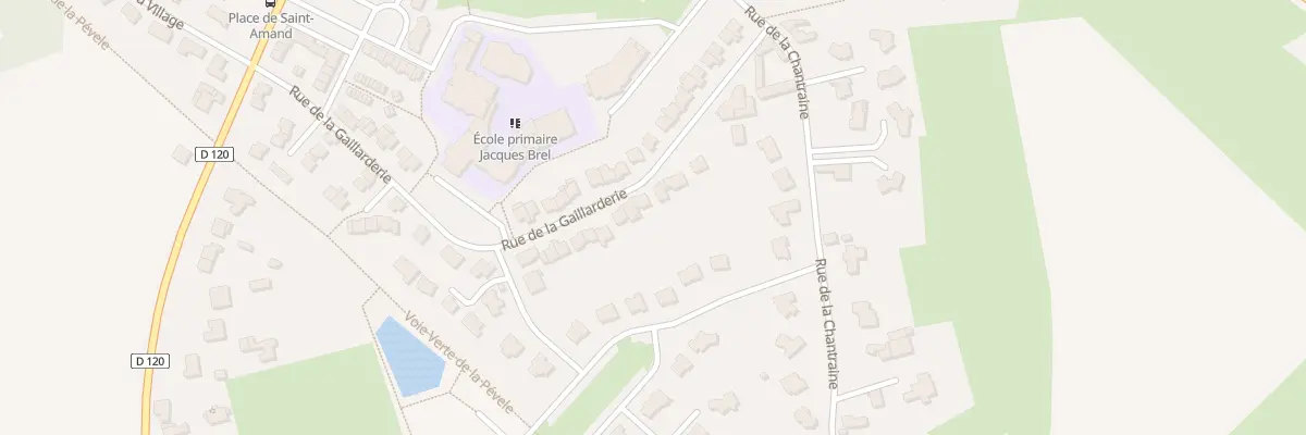 Plan du 306 Rue de la Gaillarderie à Mérignies