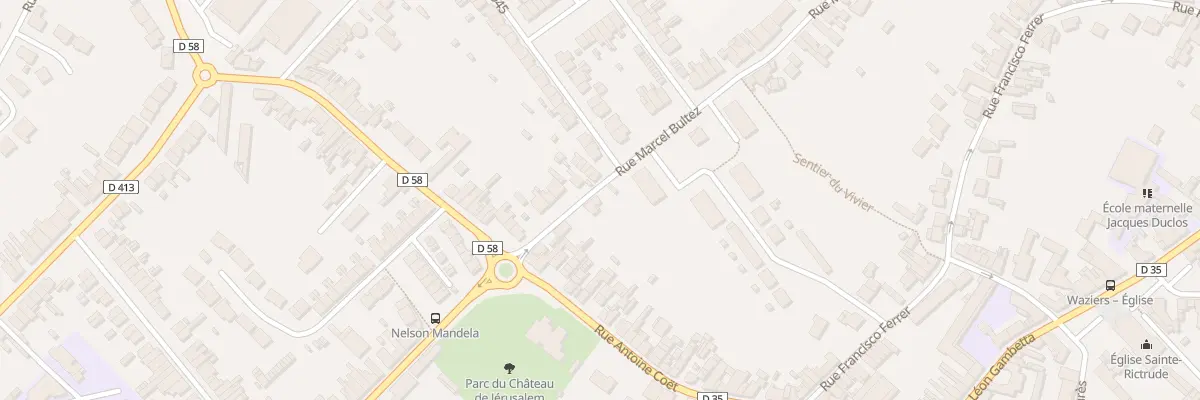 Plan du 109 Rue Marcel Bultez à Waziers