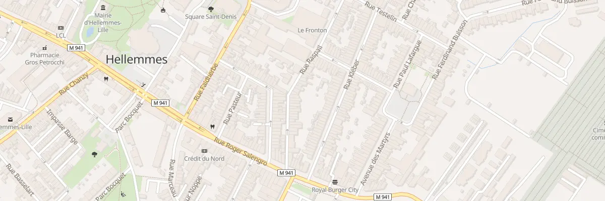 Plan du 26 Rue Raspail Hellemmes à Lille