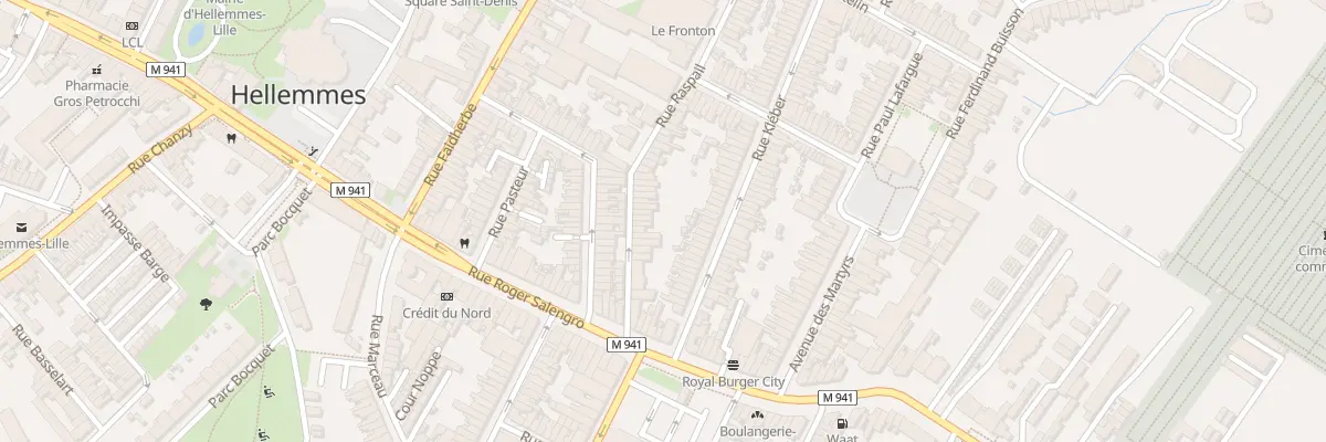 Plan du 14 Rue Raspail Hellemmes à Lille