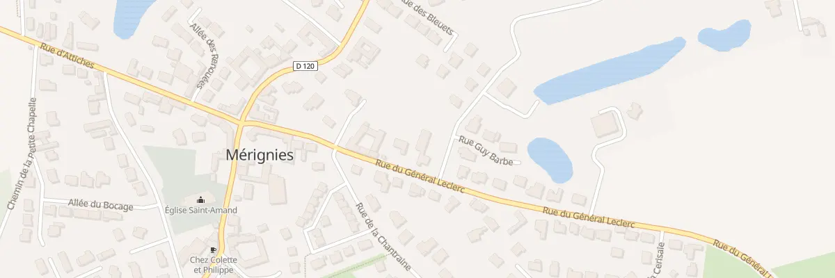 Plan du 181 Rue du Général Leclerc à Mérignies