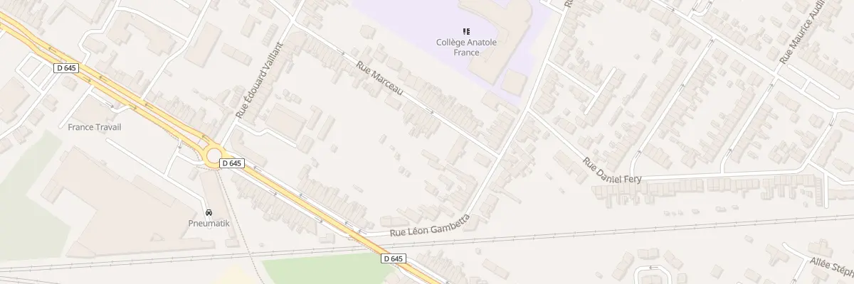 Plan du 75 Rue Marceau à Sin-le-Noble