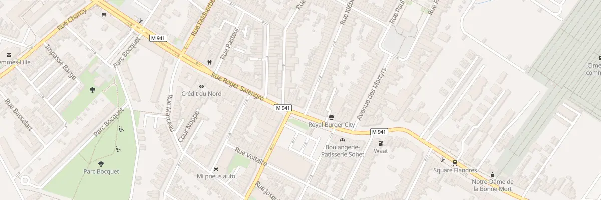 Plan du 259 Rue Roger Salengro à Lille
