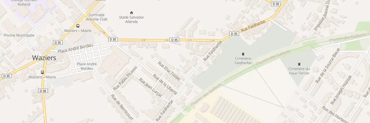 Plan du 272 Rue Faidherbe à Waziers