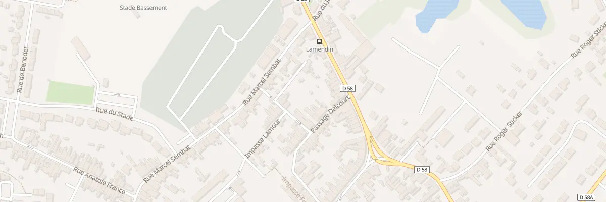 Plan du 171 Pas Delcourt à Sin-le-Noble