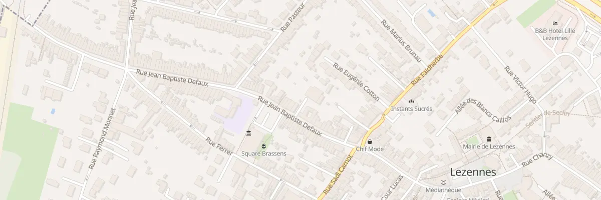 Plan du 62 Rue Jean-Baptiste Defaux à Lezennes