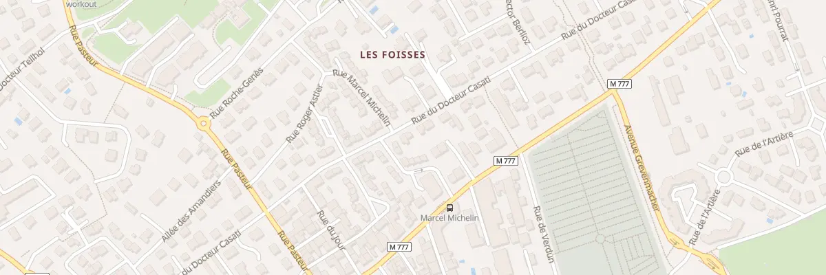 Plan du 36 Rue du Docteur Casati à Aubière