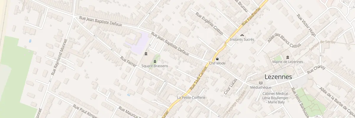 Plan du 65 Rue Jean-Baptiste Defaux à Lezennes