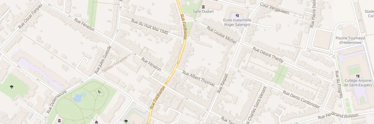 Plan du 104 Rue Faidherbe Hellemmes à Lille