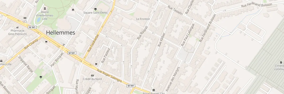 Plan du 36 Rue Raspail Hellemmes à Lille