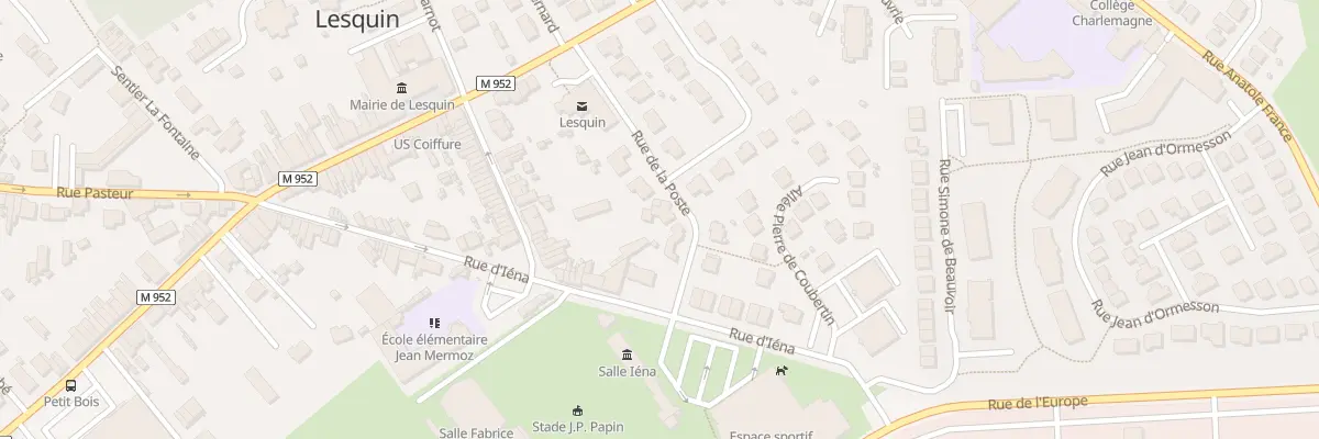 Plan du 8 Rue de la Poste à Lesquin