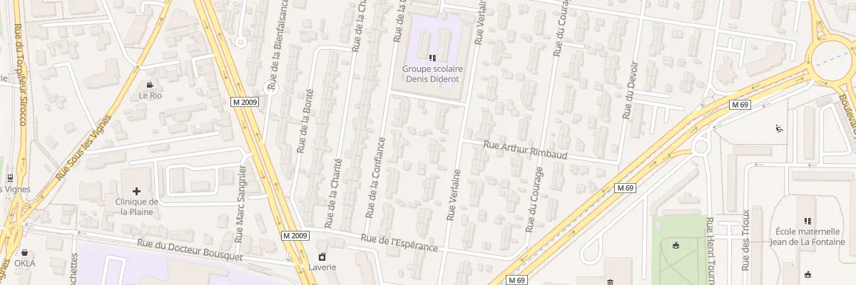 Plan du 27 Rue Verlaine à Clermont-Ferrand