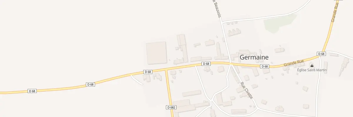 Plan du 1 Gr Grande Rue à Germaine