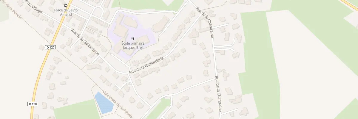 Plan du 334 Rue de la Gaillarderie à Mérignies