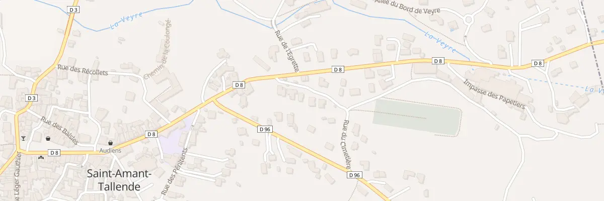 Plan du 2 Rue du Cimetière à Saint-Amant-Tallende