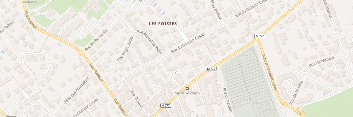 Plan du 38 Rue du Docteur Casati à Aubière