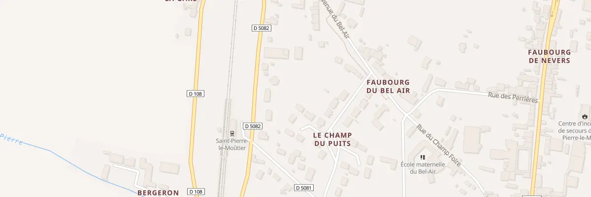 Plan du 11 Rue du Champ du Puits à Saint-Pierre-le-Moûtier