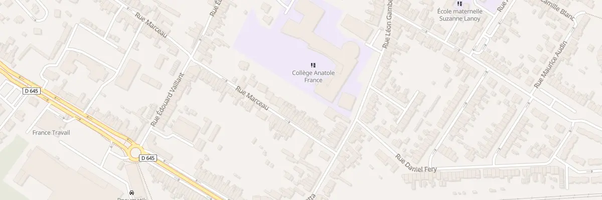 Plan du 86 Rue Marceau à Sin-le-Noble