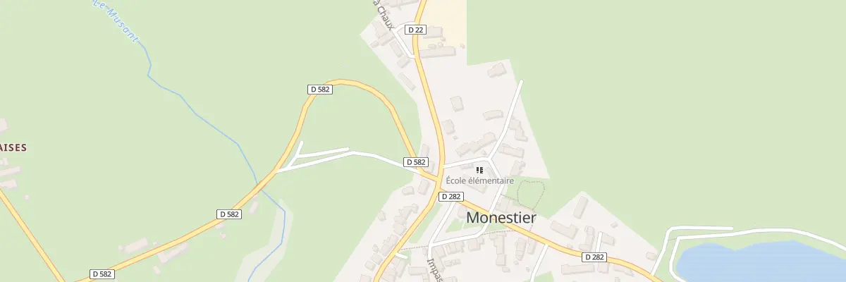 Plan du 1 Rue du Chiret à Monestier