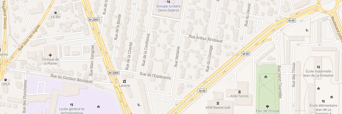 Plan du 15 Rue Verlaine à Clermont-Ferrand