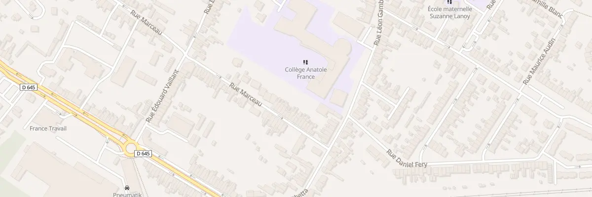 Plan du 82 Rue Marceau à Sin-le-Noble