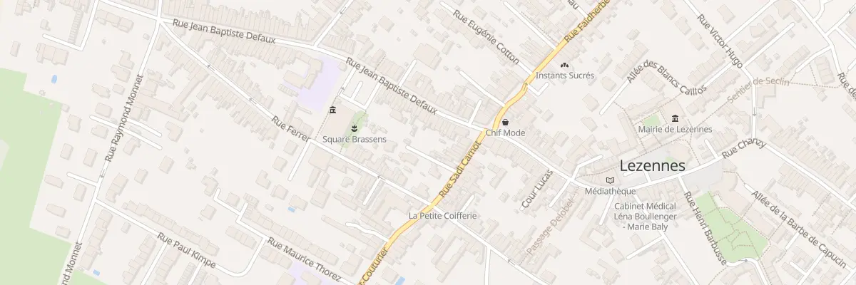Plan du 16 Rue Sadi Carnot à Lezennes