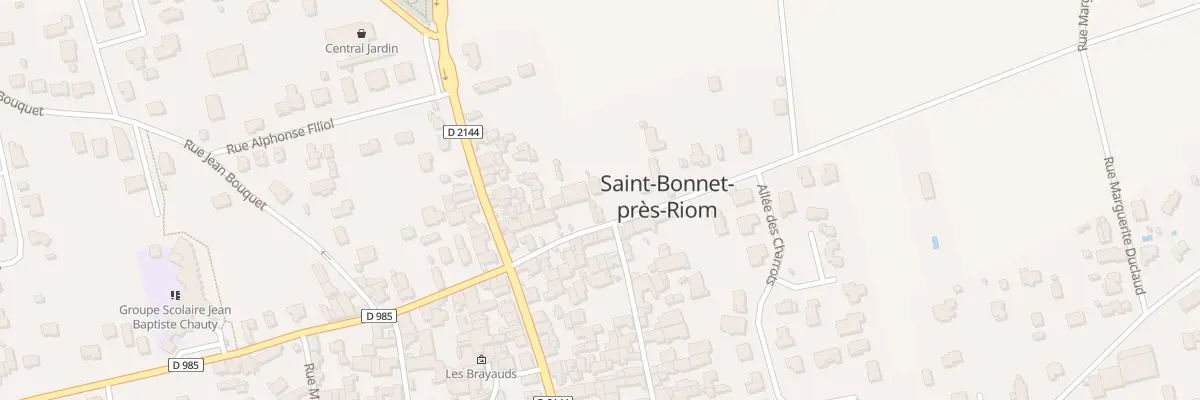Plan du 12 Rue Jeanne d’Arc à Saint-Bonnet-près-Riom