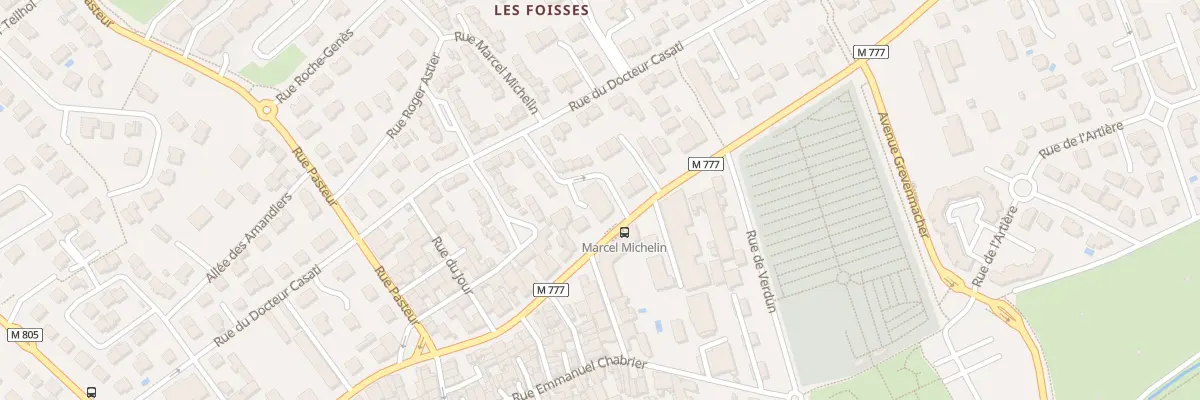 Plan du 1 Rue Marcel Michelin à Aubière