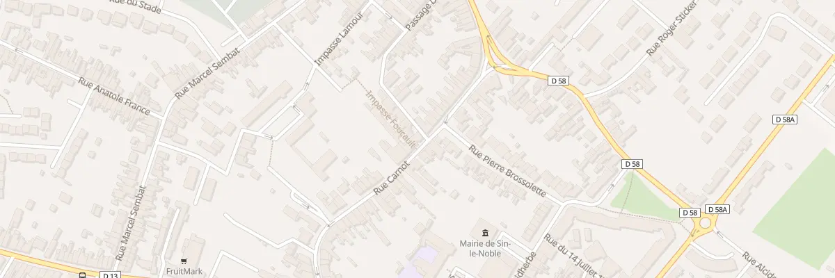 Plan du 277 Rue Carnot à Sin-le-Noble