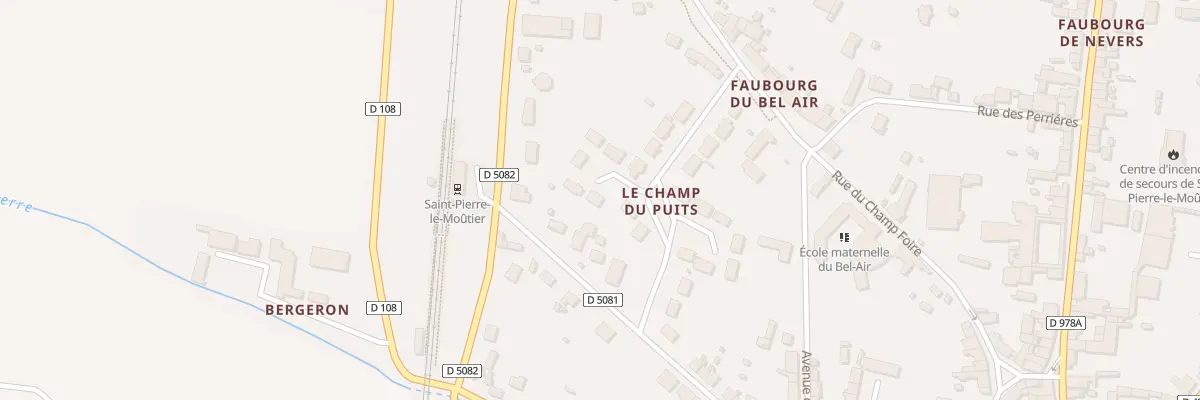Plan du 5 Rue du Champ du Puits à Saint-Pierre-le-Moûtier