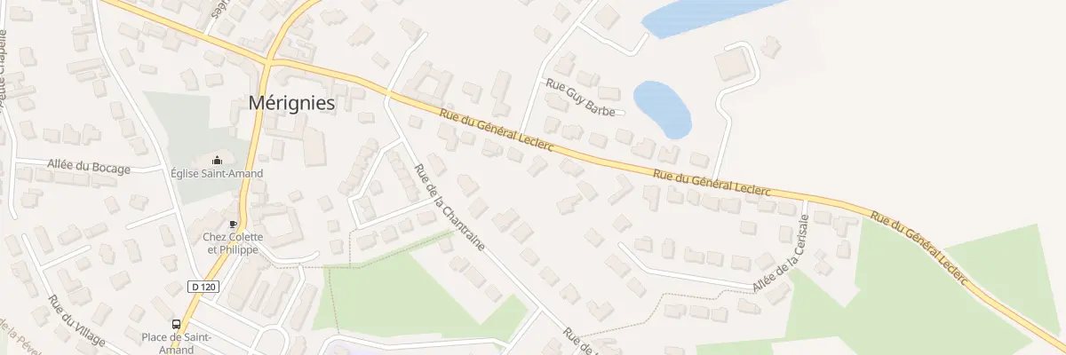 Plan du 238 Rue du Général Leclerc à Mérignies