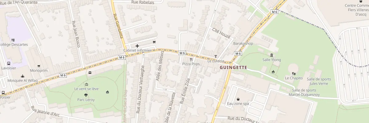 Plan du 198 Rue Jacquard Hellemmes à Lille
