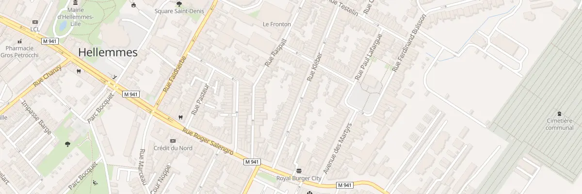 Plan du 31 Rue Kleber Hellemmes à Lille