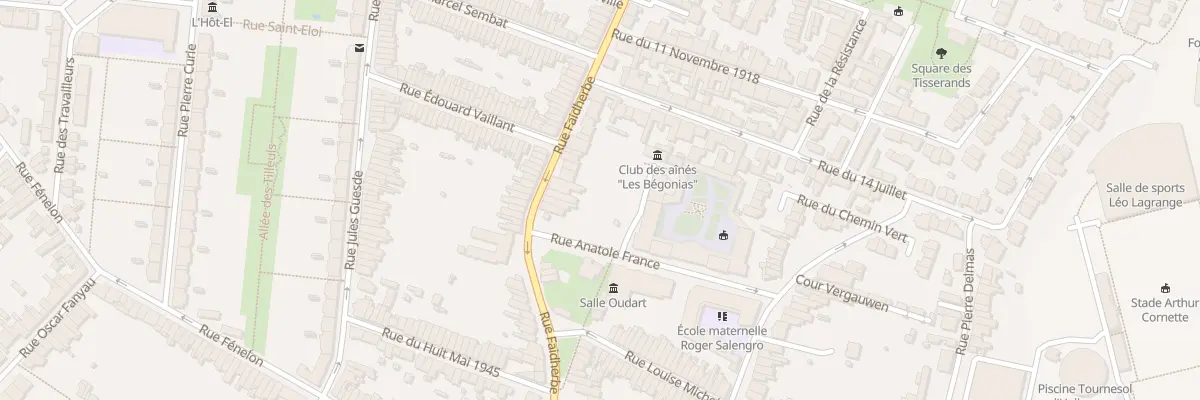 Plan du 160 Rue Faidherbe Hellemmes à Lille