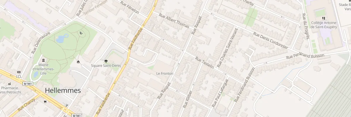 Plan du 11 Rue Raspail Hellemmes à Lille