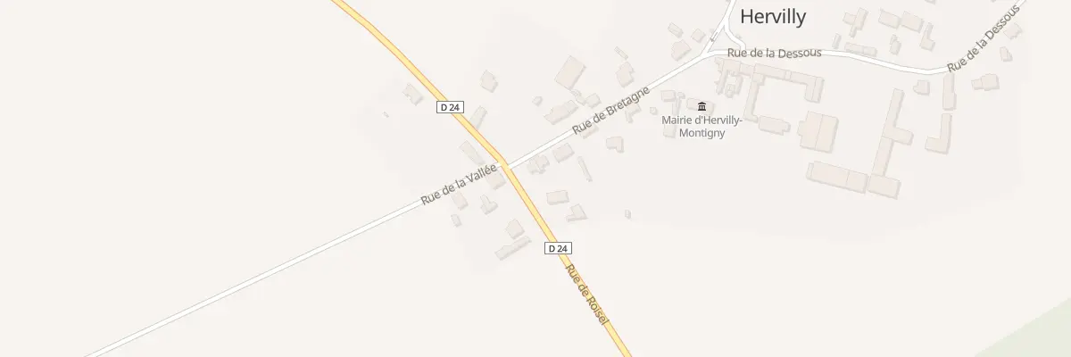 Plan du 2 Rue de Bretagne à Hervilly
