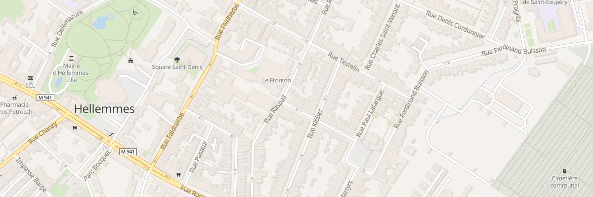 Plan du 26 Rue Tribourdeau à Lille