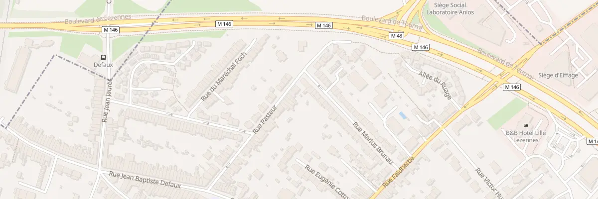 Plan du 54 Rue Pasteur à Lezennes