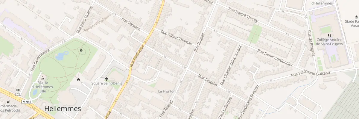 Plan du 29 Rue Testelin à Lille