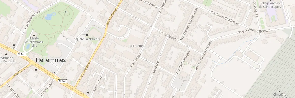 Plan du 50 Rue Raspail Hellemmes à Lille
