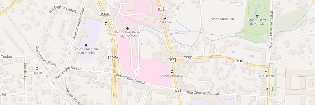 Plan du 21 Av de la Libération à Riom