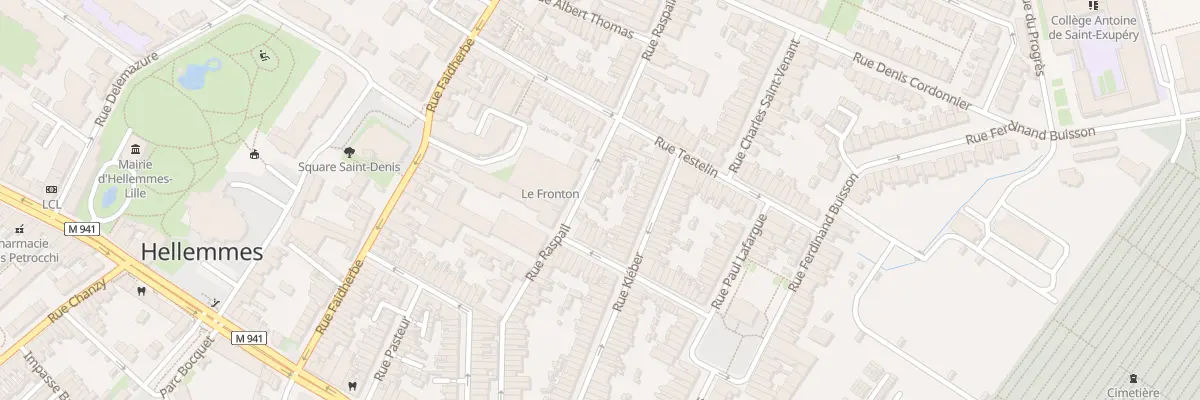 Plan du 52 Rue Raspail Hellemmes à Lille