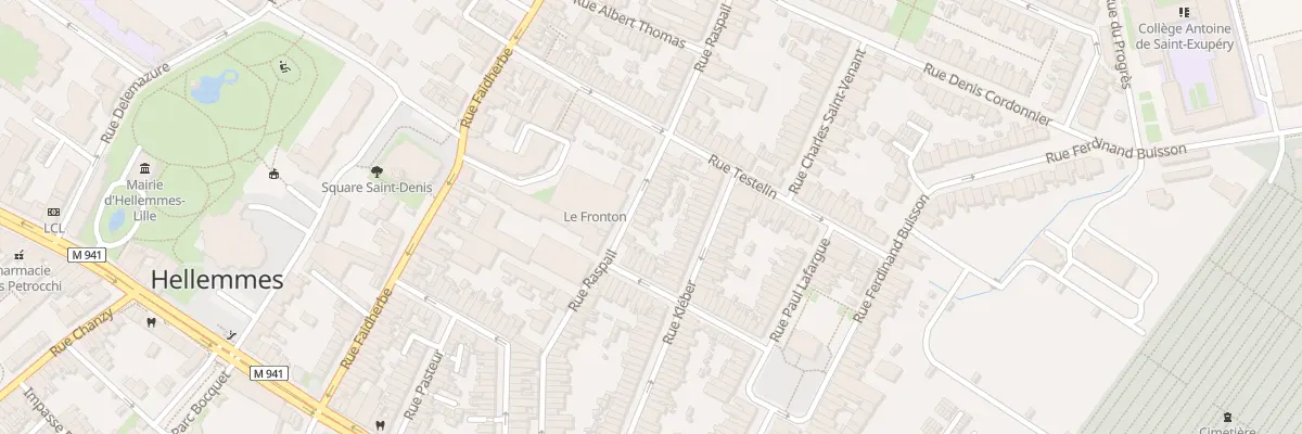 Plan du 54 Rue Raspail Hellemmes à Lille