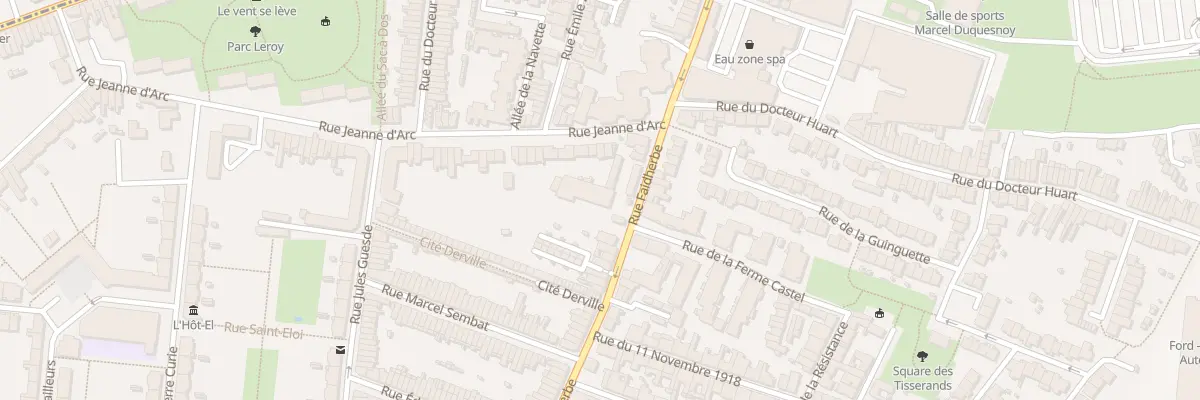 Plan du 199 Rue Faidherbe Hellemmes à Lille